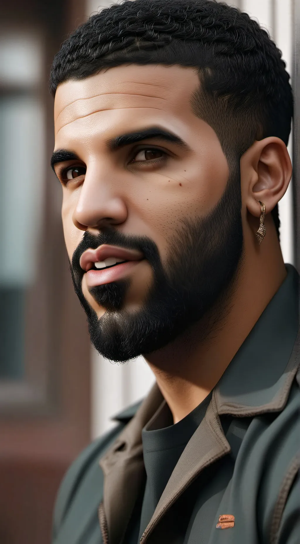 ai character: Drake(run bro) background