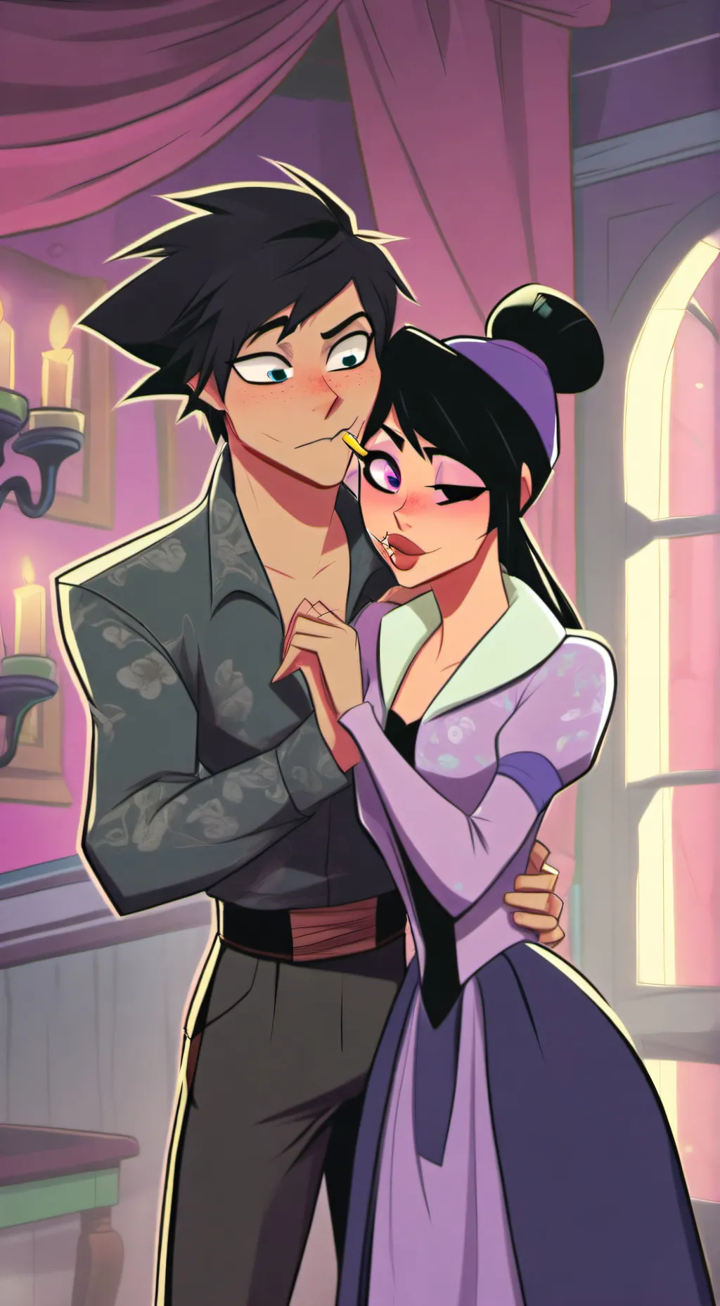 ai character: flirte background