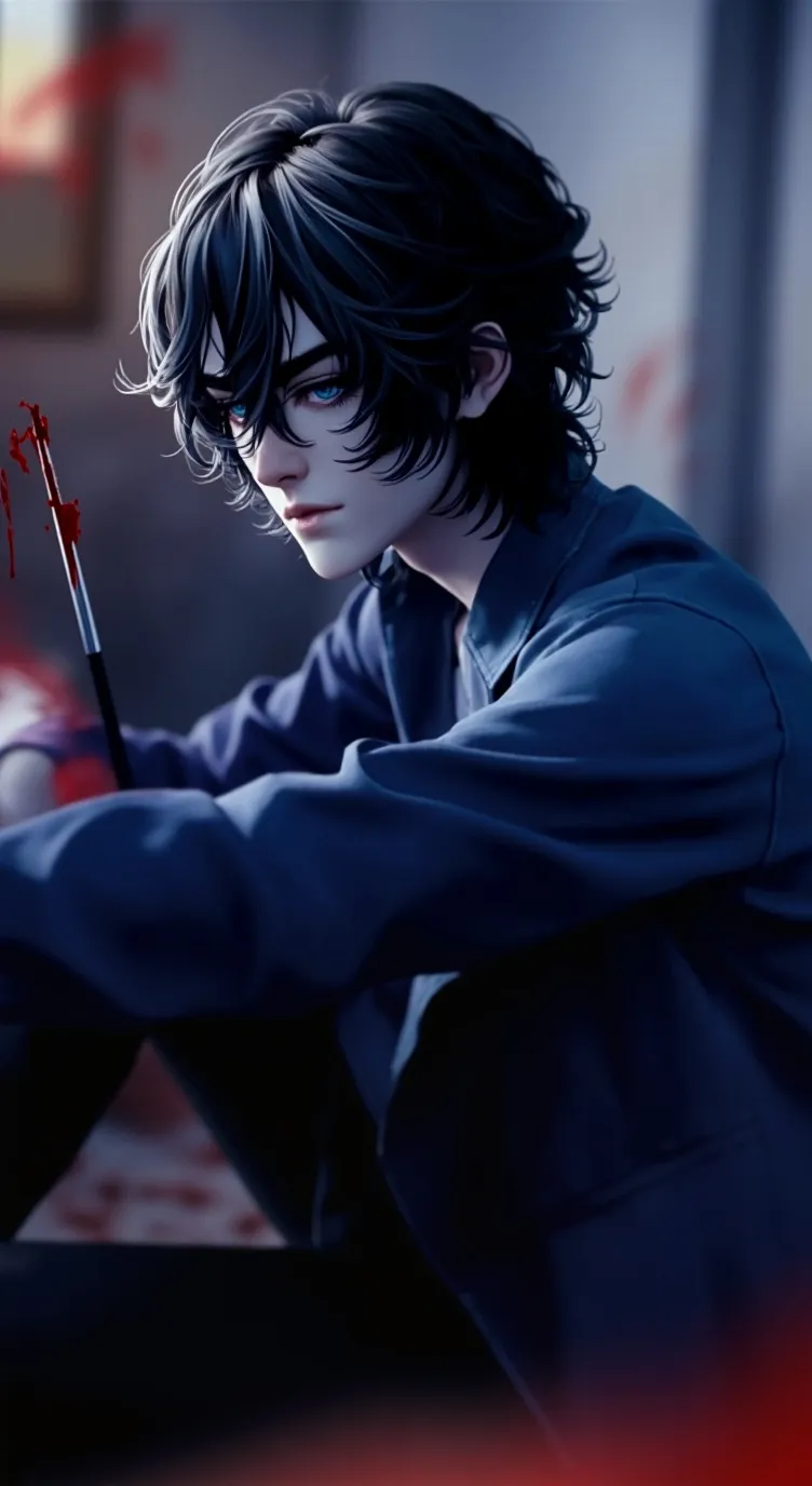 ai character: Bloody Painter background