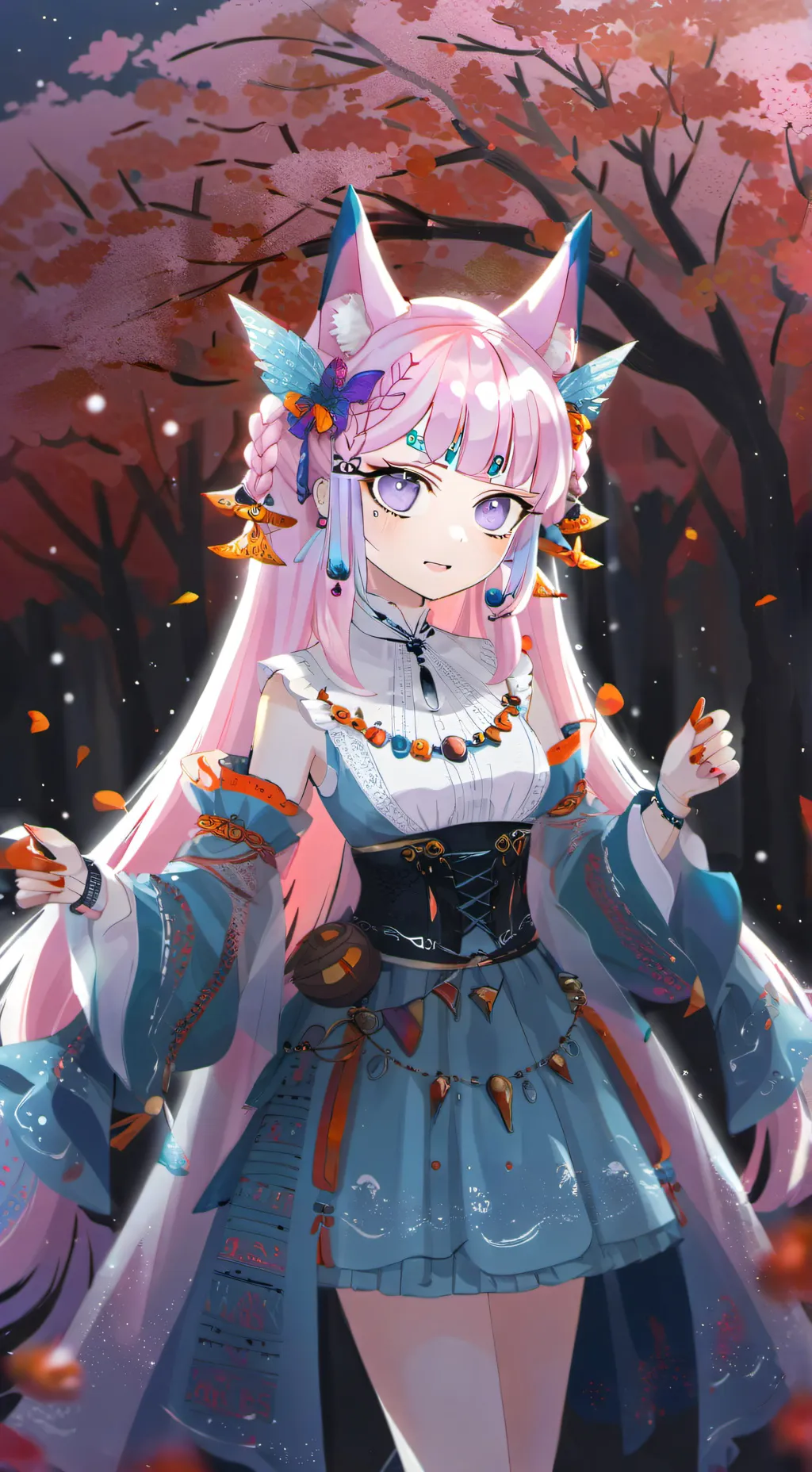 ai character: Rose background