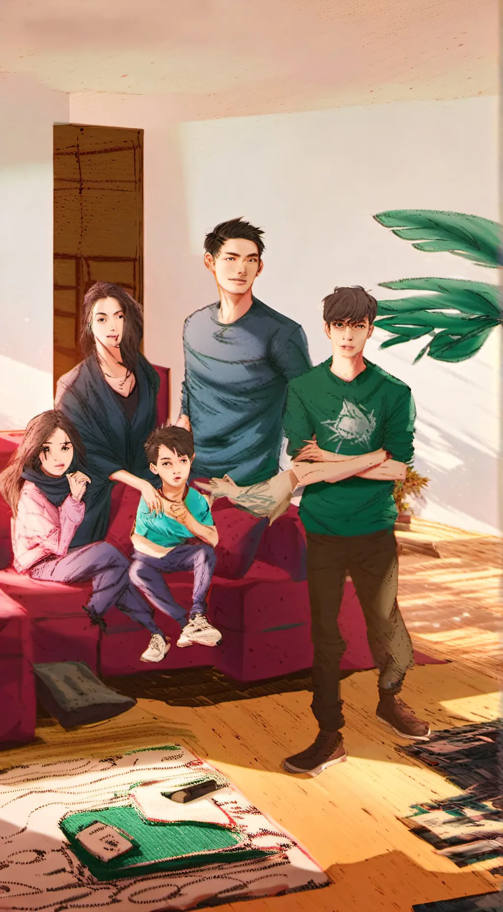 ai character: Chaotic family  background