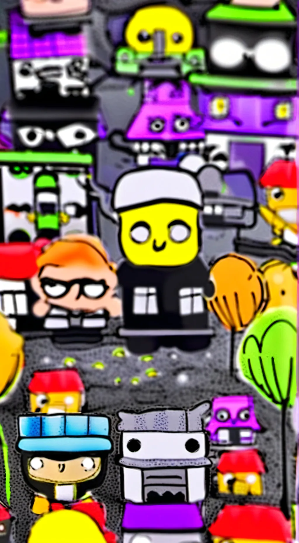 ai character: dandys world background