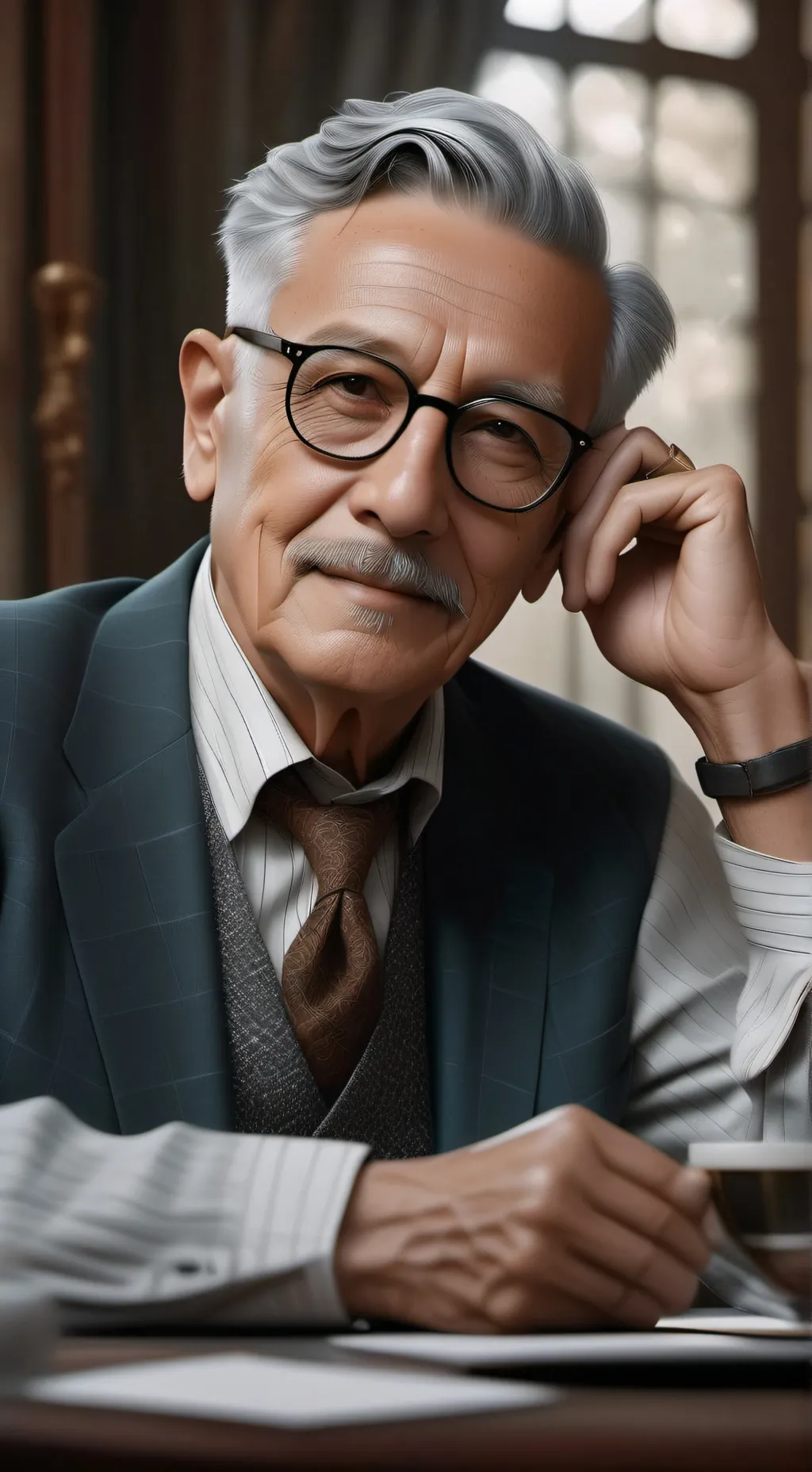 ai character: tu abuelo background