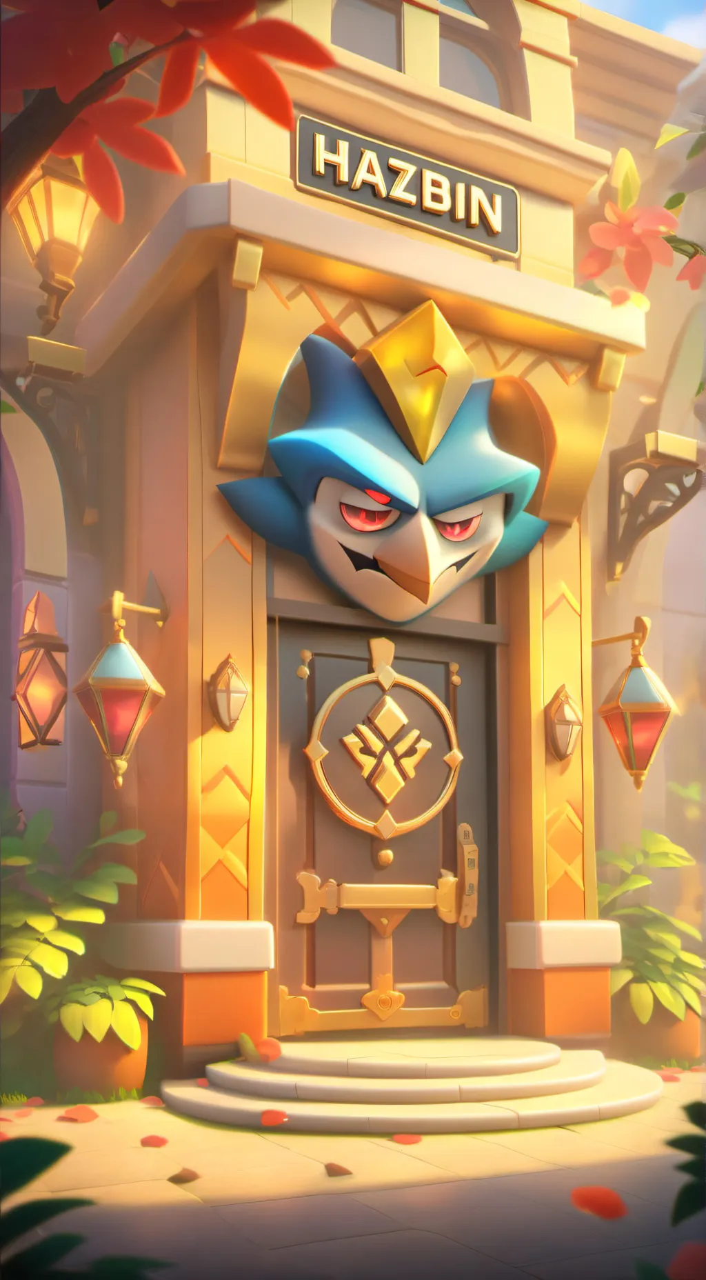 ai character: Hazbin hotel.Party background