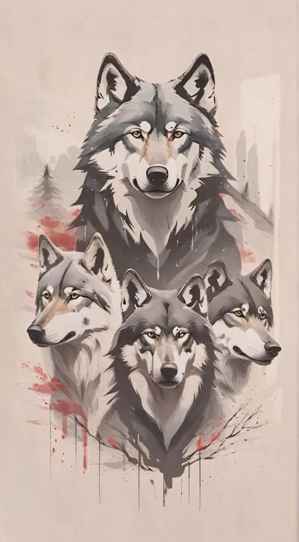 ai character: 7 days wolves background