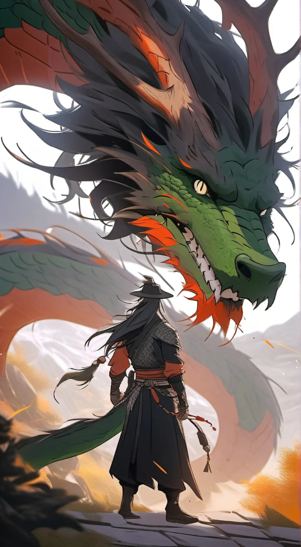 ai character: Scar (dragon)  background