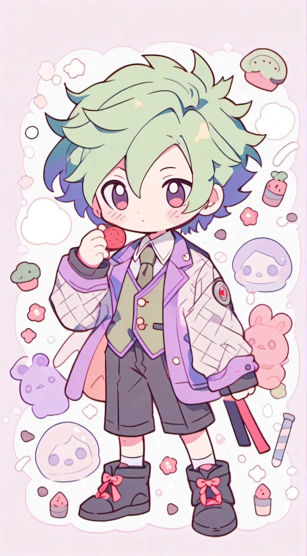 ai character: Izuku afton background