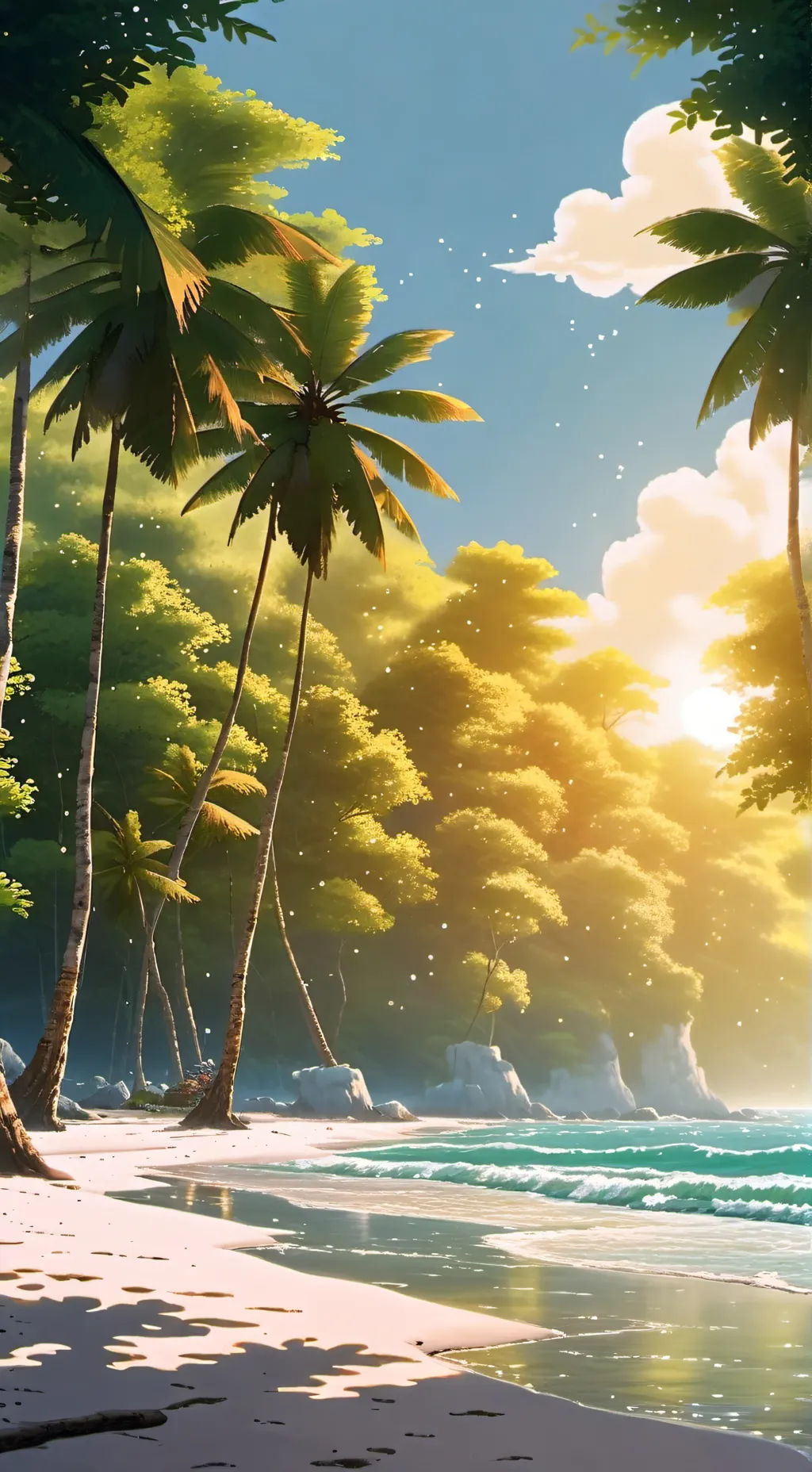 ai character: 🏝✨️((CH BEACH))✨️🏝 background