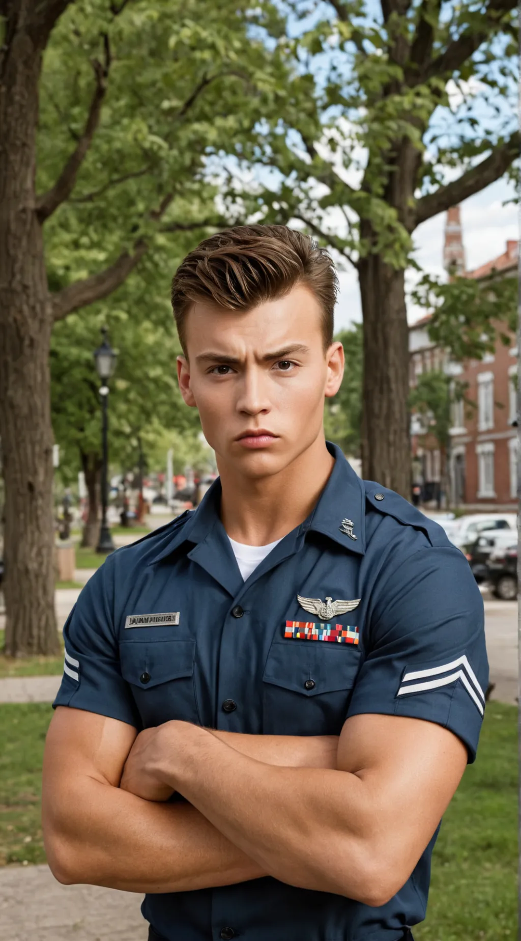 ai character: Cadet Alan Connors background