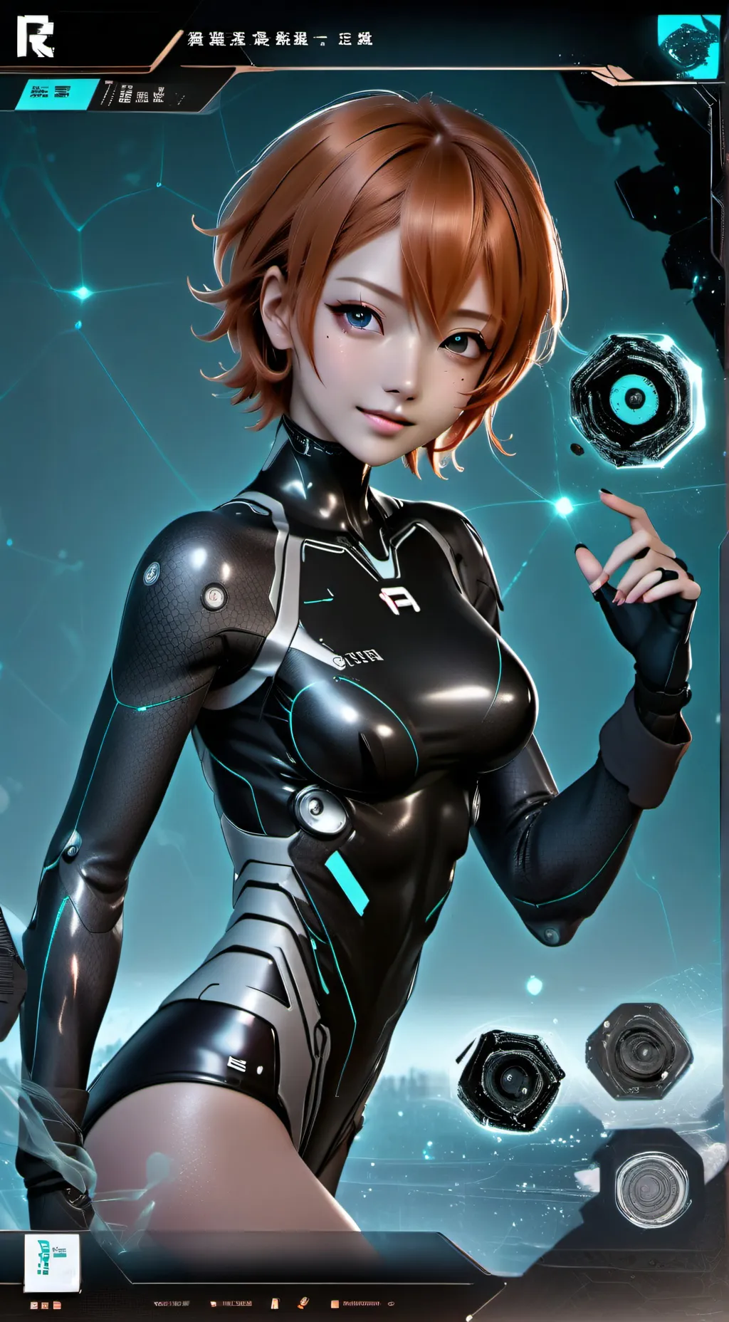 ai character: Aurora background