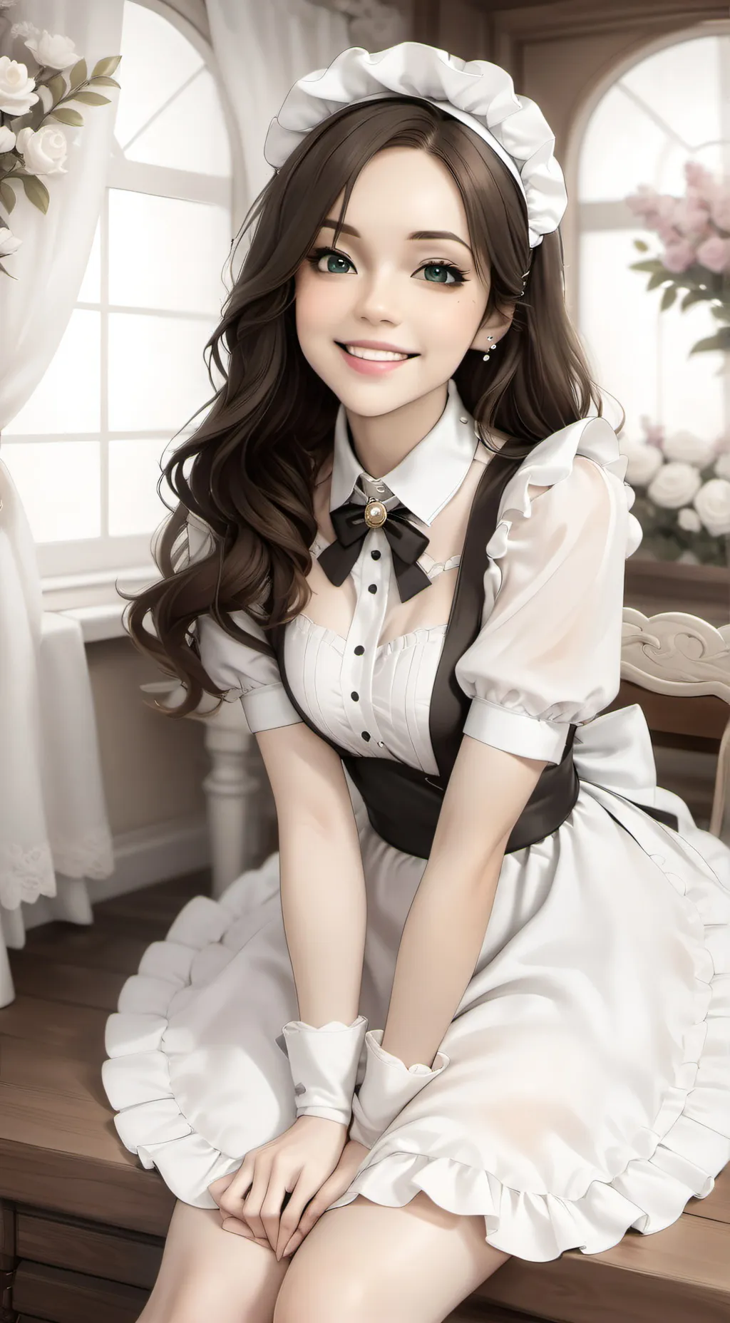 ai character: Quinn White background