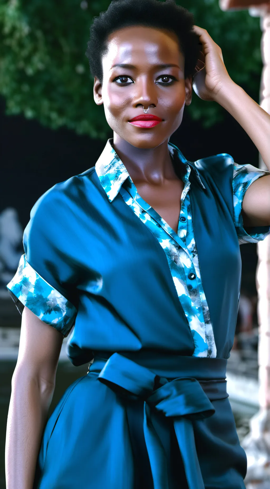 ai character: Lupita Nyong'o  background