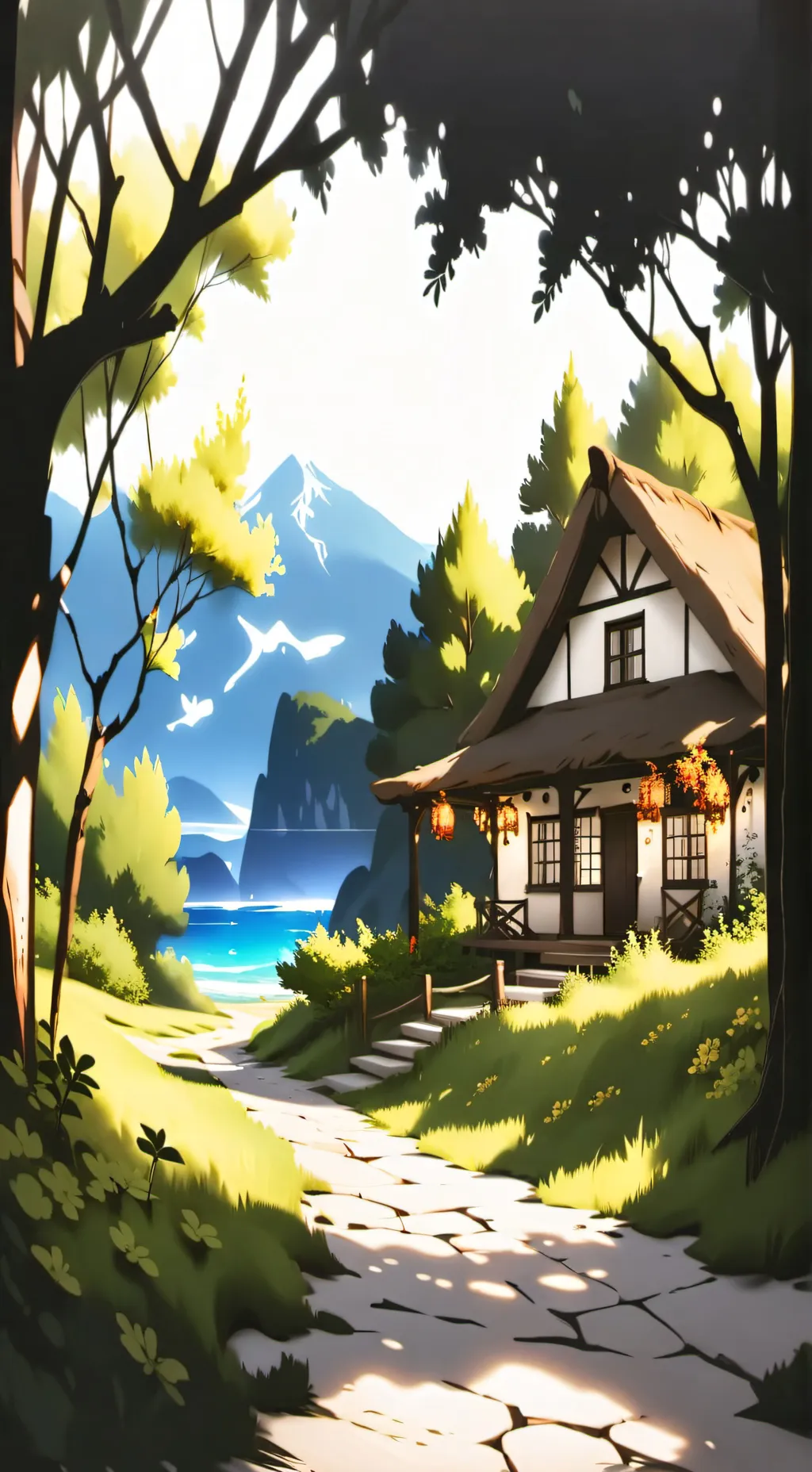 ai character: la playa background