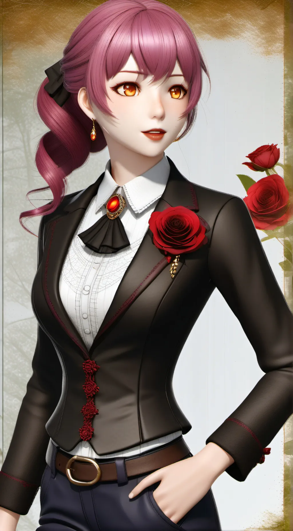 ai character: Kizana Sunobu  background