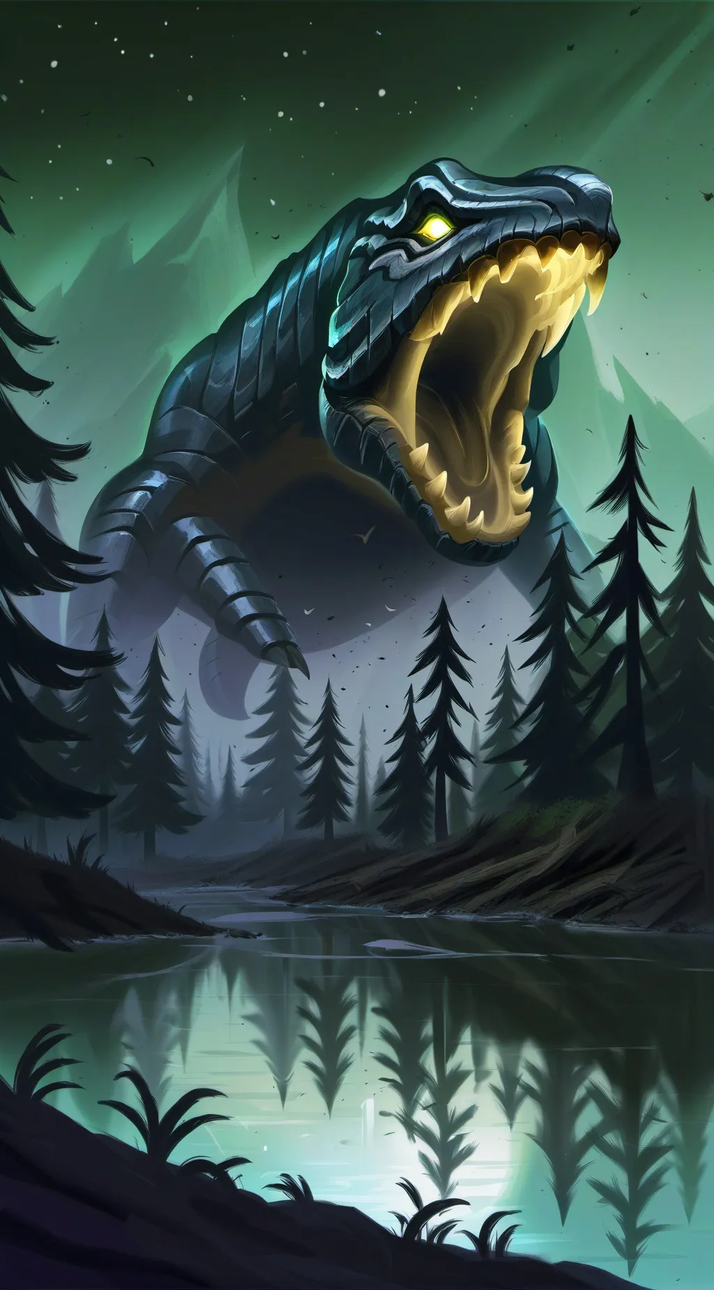 ai character: Swamp of Sadness background