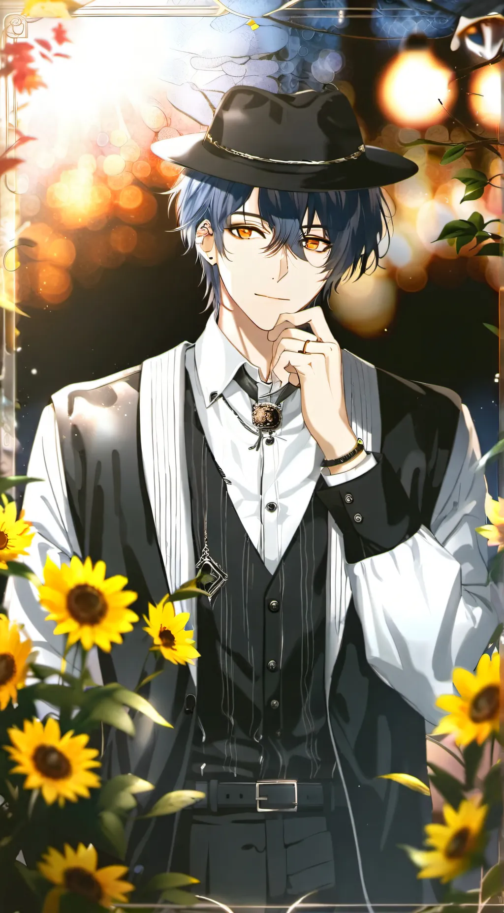 ai character: Axel  background