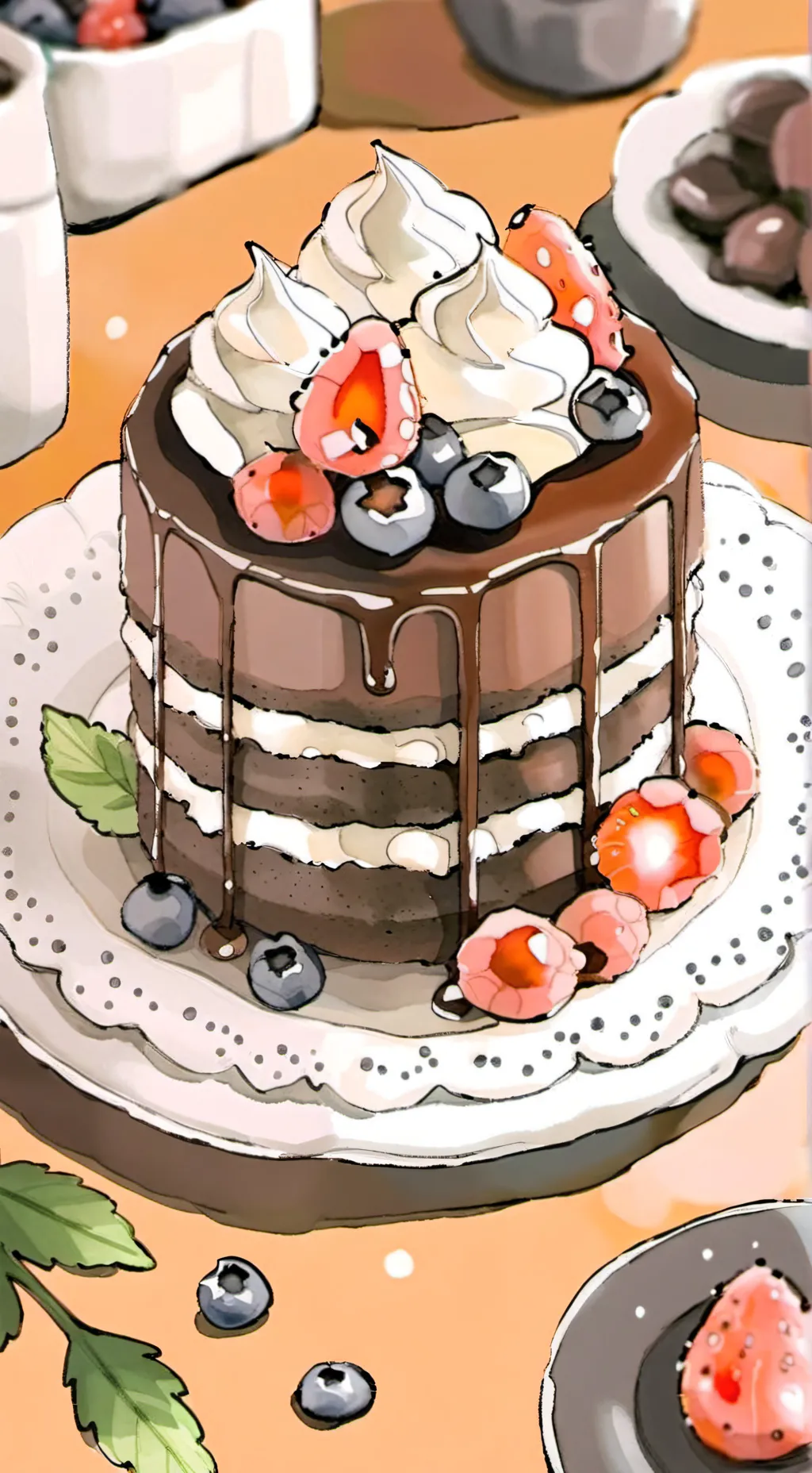 ai character: Fruietcake angst💢 background