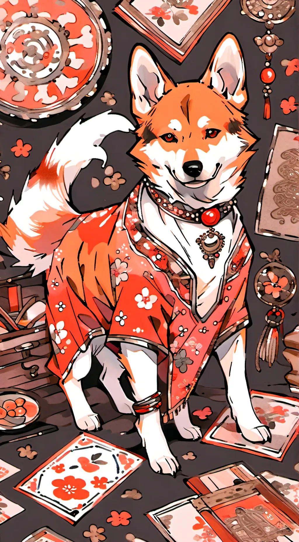 ai character: Апельсинка🍊🍊🍊 background