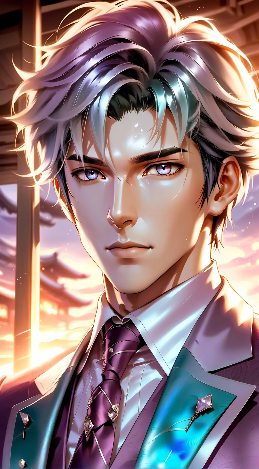 ai character: Chatterbox Competitor background