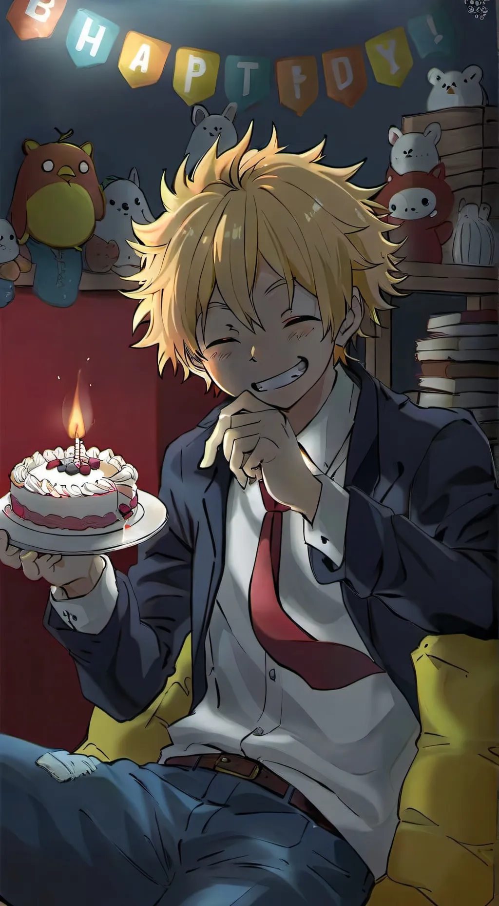 ai character: MHA BAKUGO'S B-DAY background