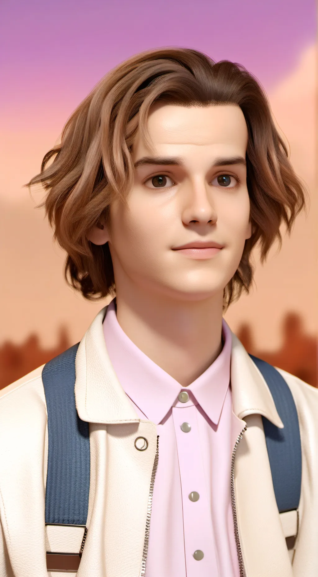 ai character:  Stranger things background