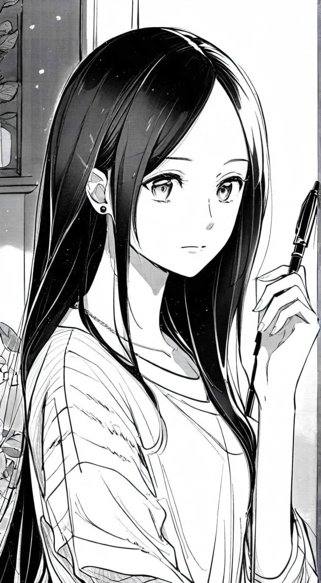 ai character: Lilac background