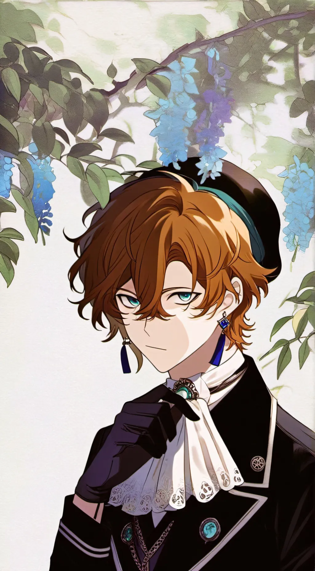 ai character: 🔪🍷🌹{~chuuya~}🥀🍷🔪 background