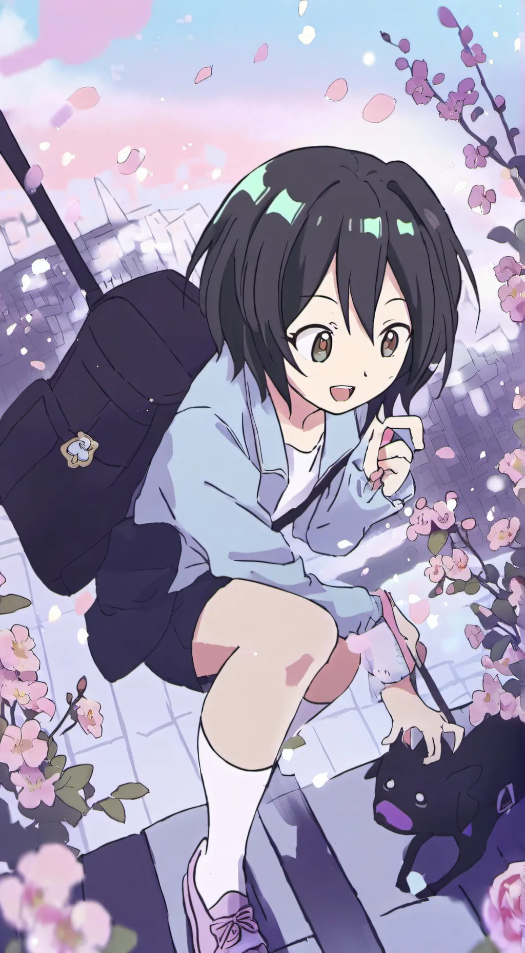 ai character: Sister Sleepover background