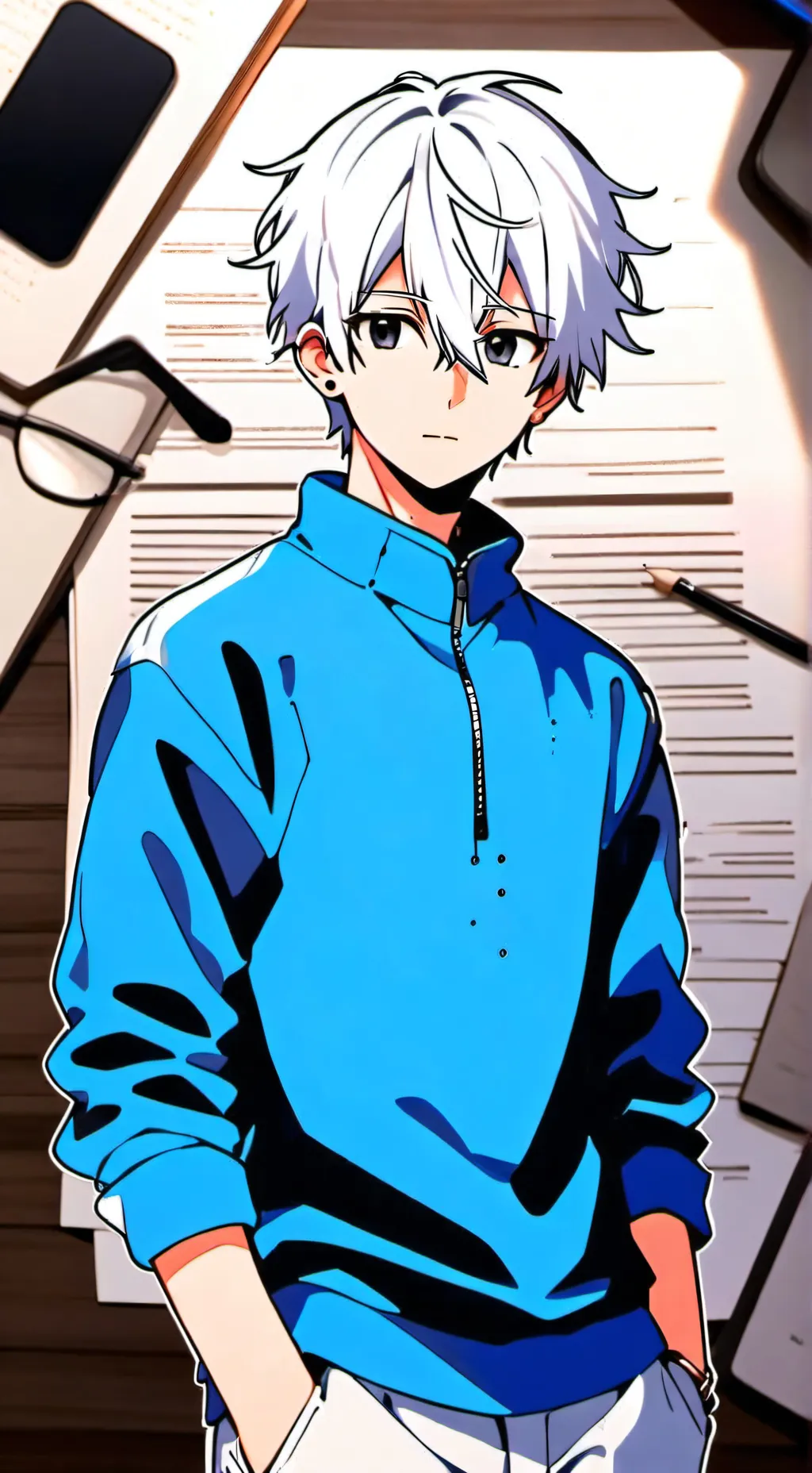 ai character: Theo  background