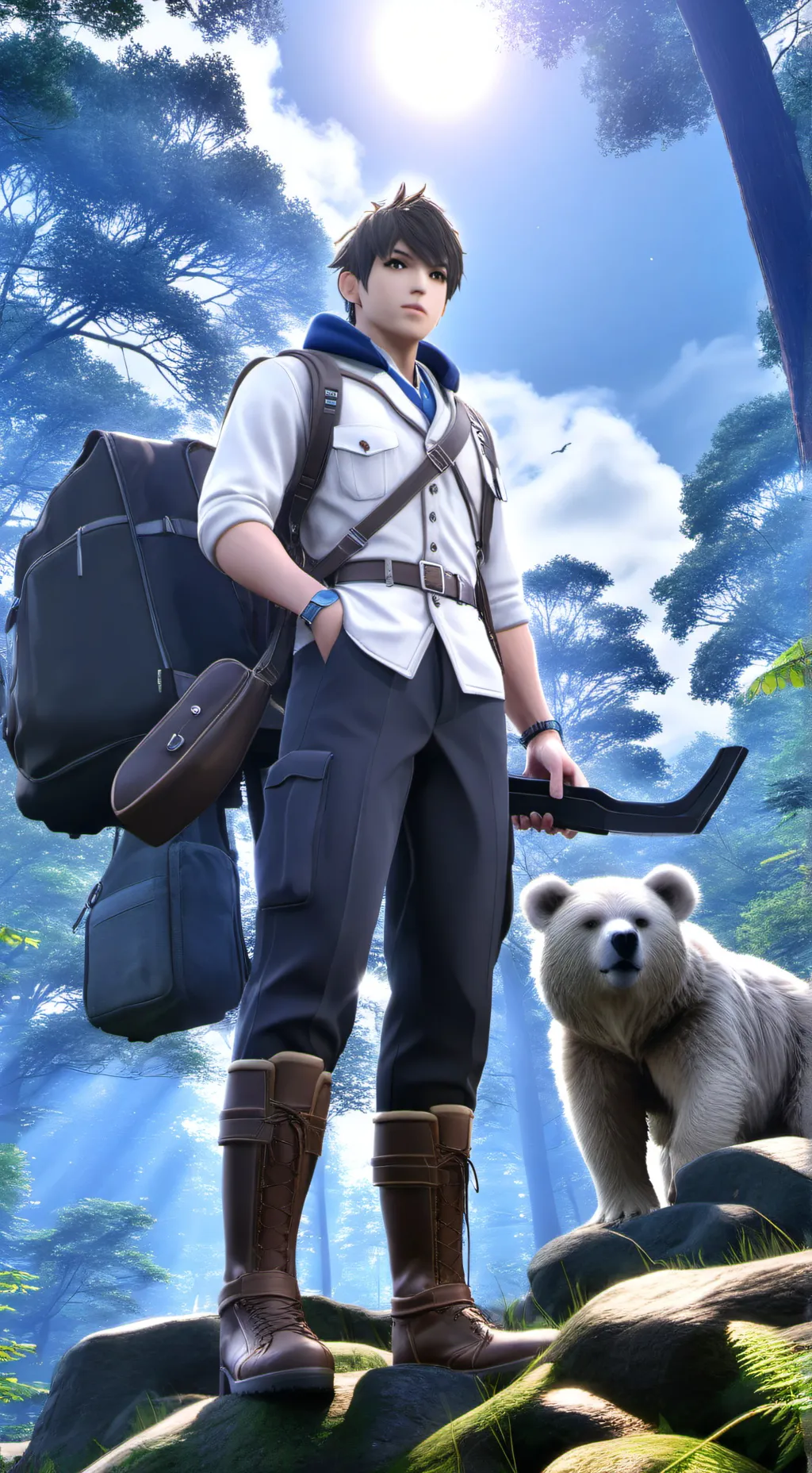 ai character: Sprunki loves Oren background