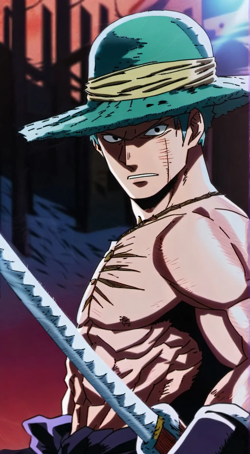 ai character: Zoro background