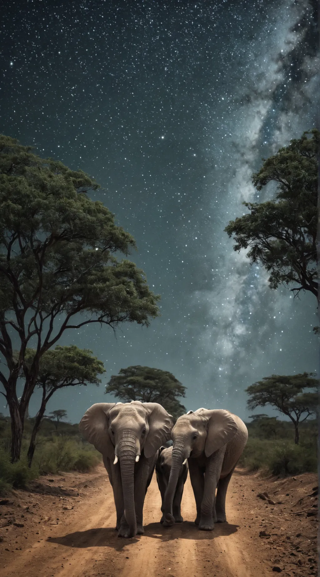 ai character: under the stars  background