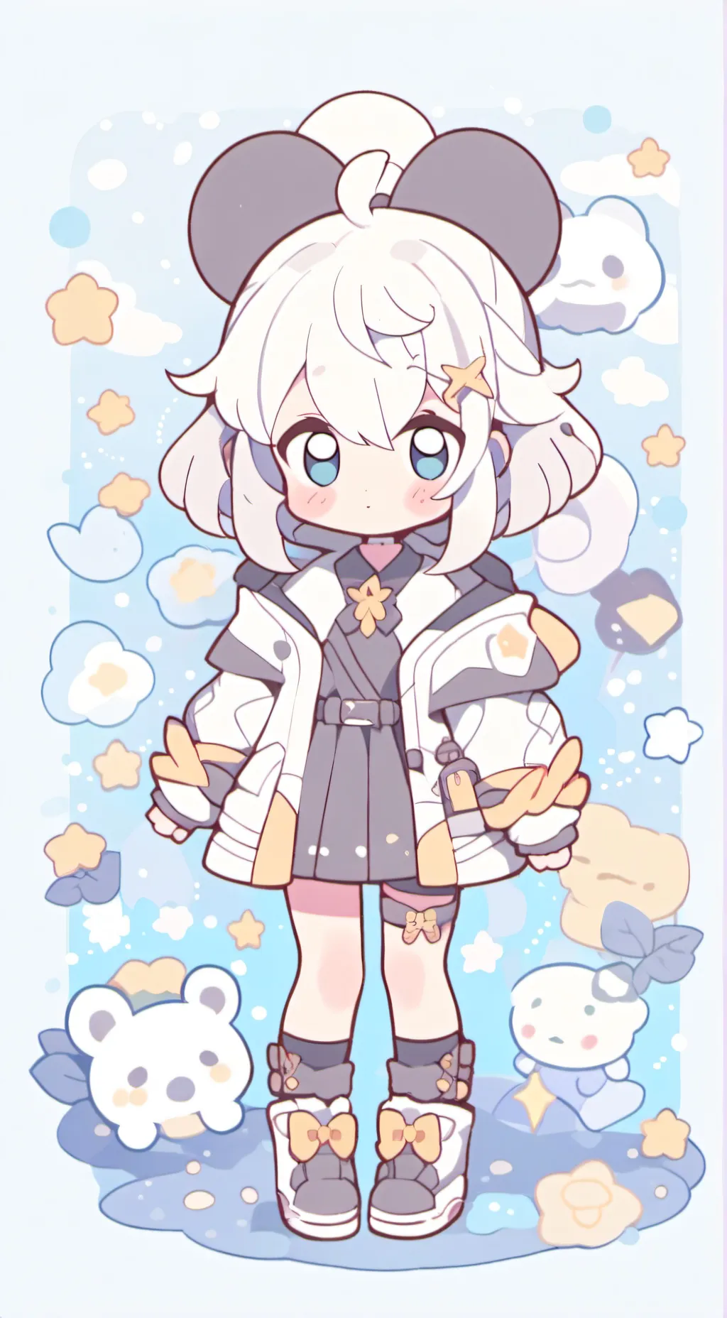 ai character: aluna mimada😒 U.A background