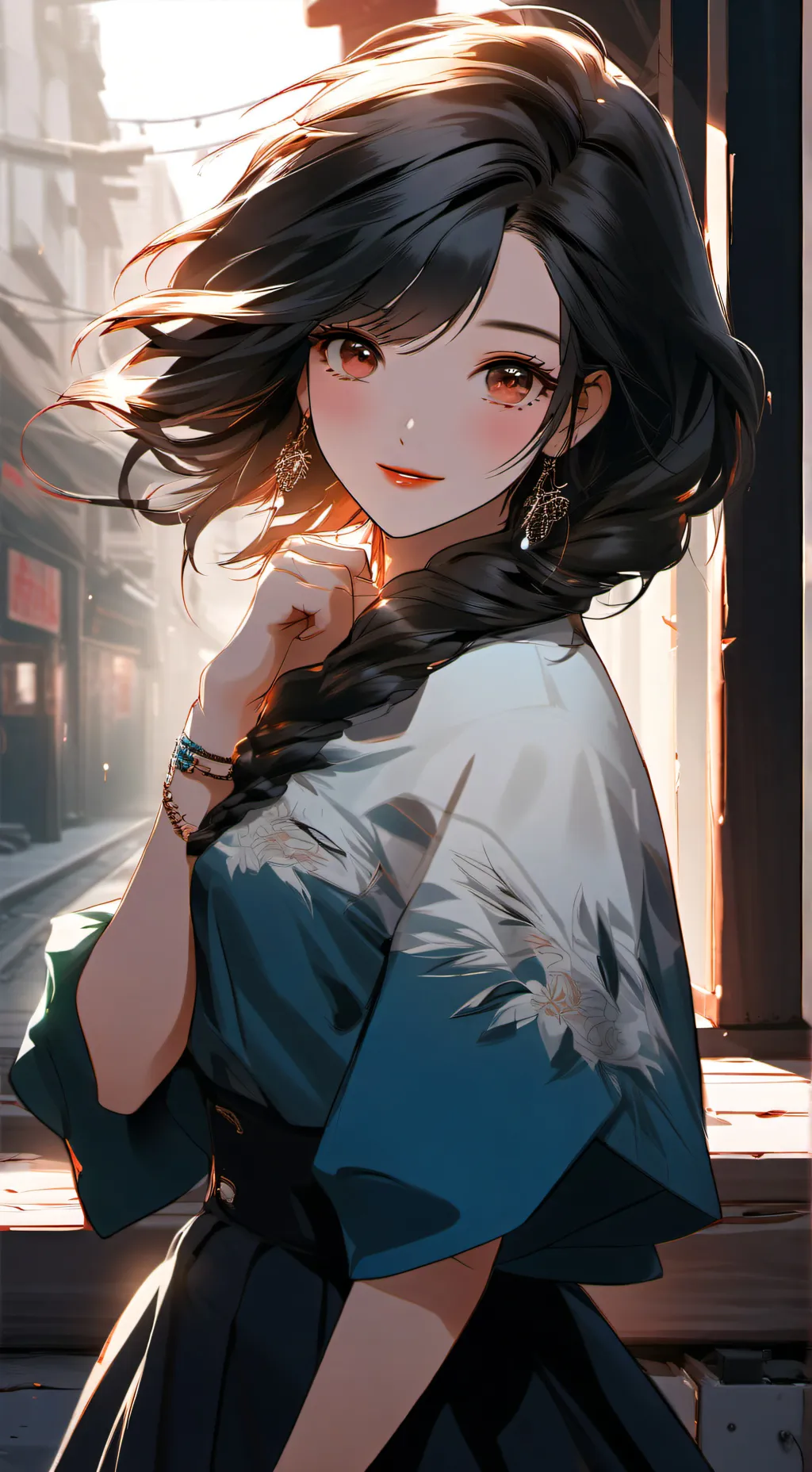 ai character: 100 girlfriends background