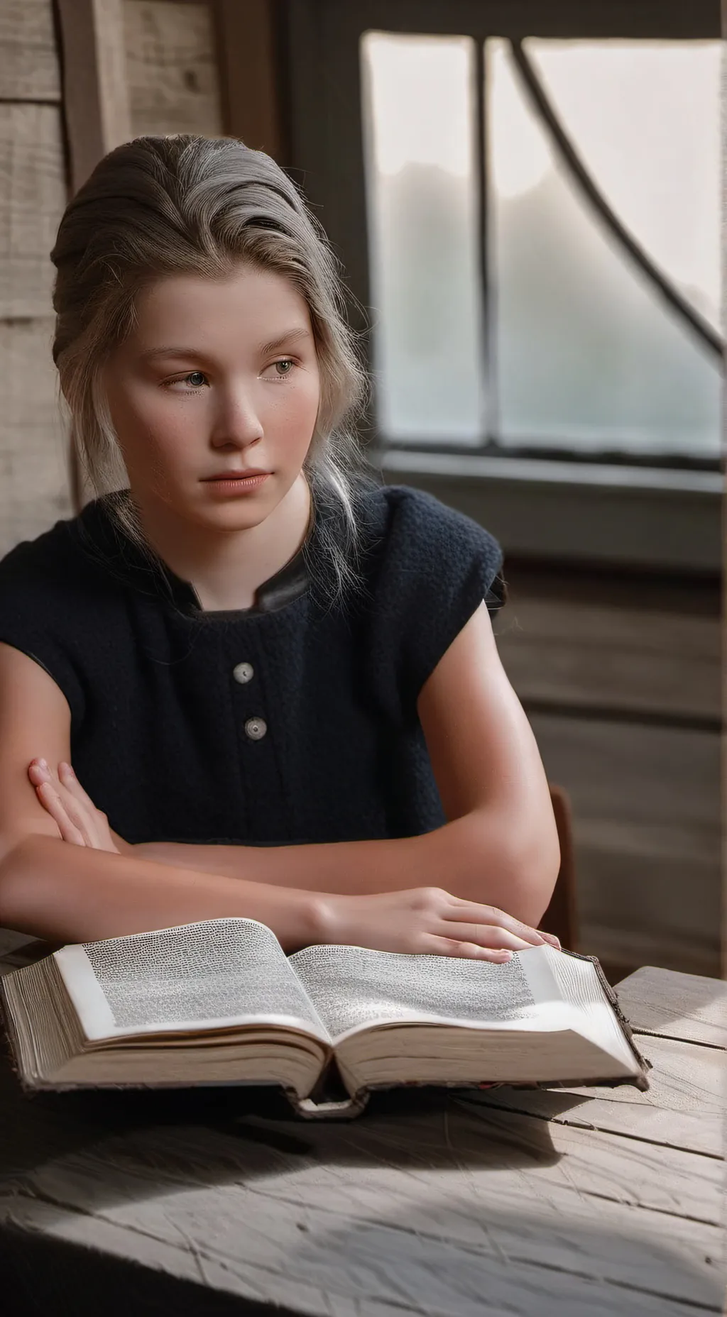 ai character: Alicia ouellet background