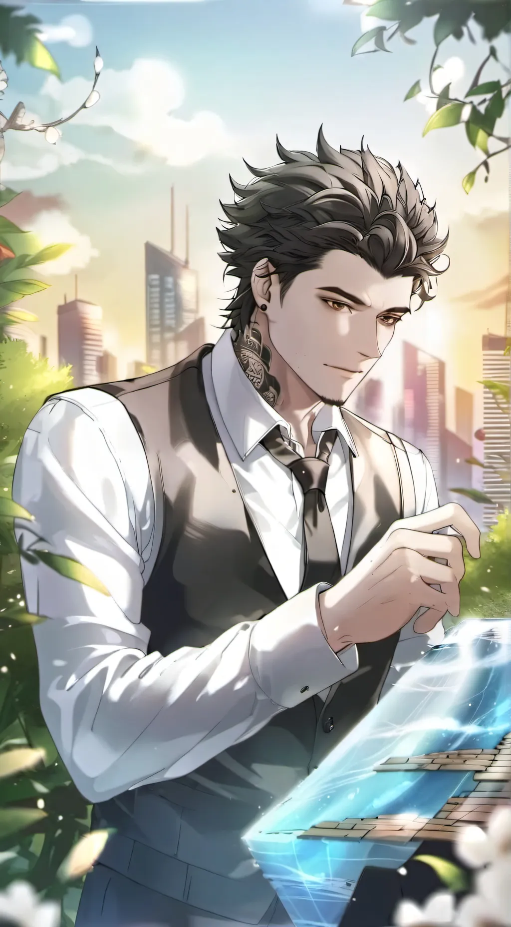 ai character: Solo leveling  background