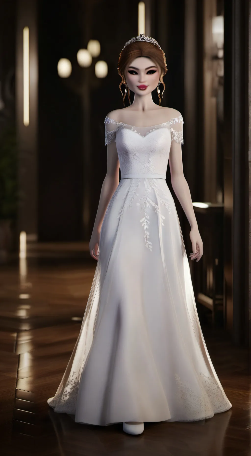 ai character: Lana  background