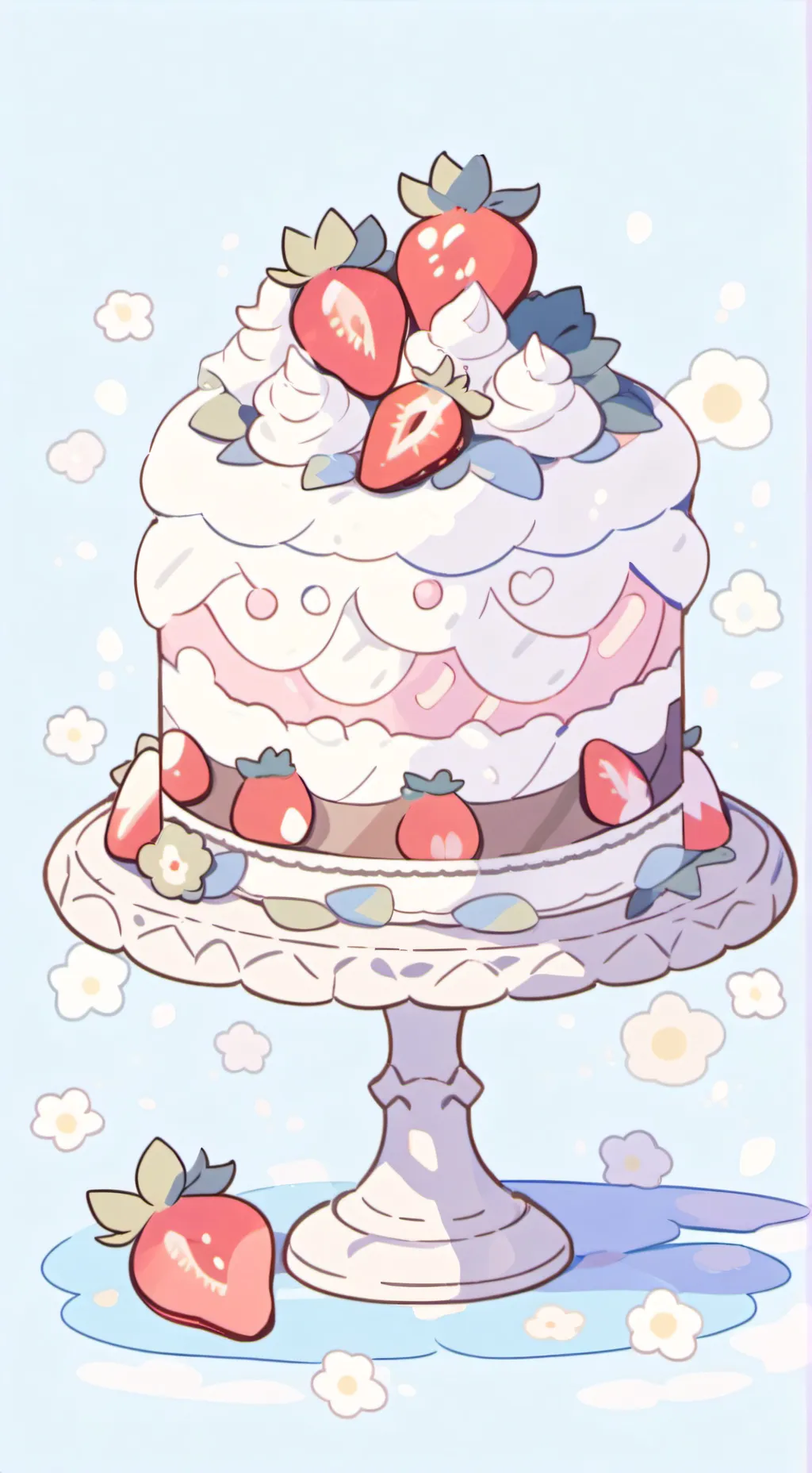 ai character: Dandy world!🌈🌻 background