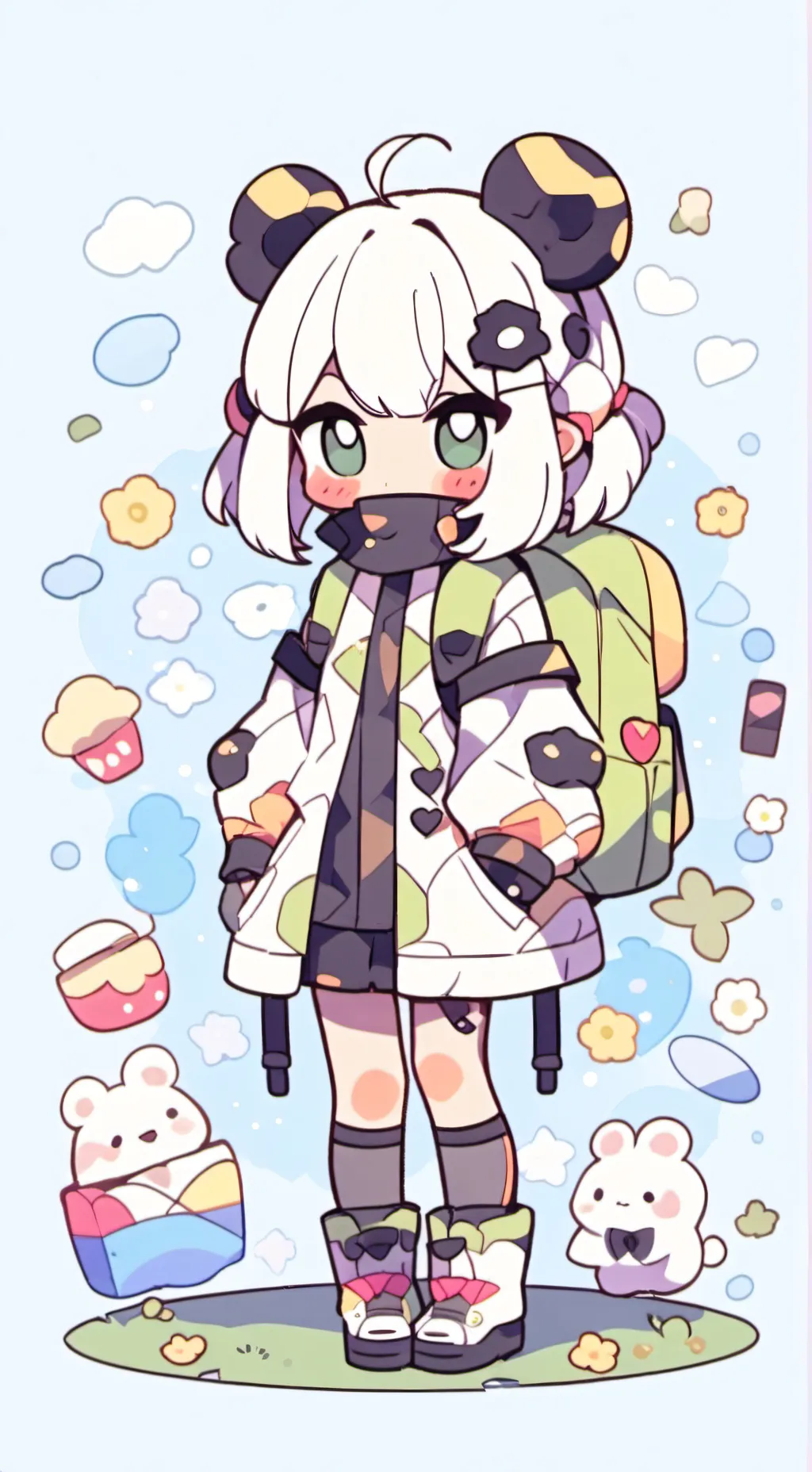 ai character: kny sleepover background