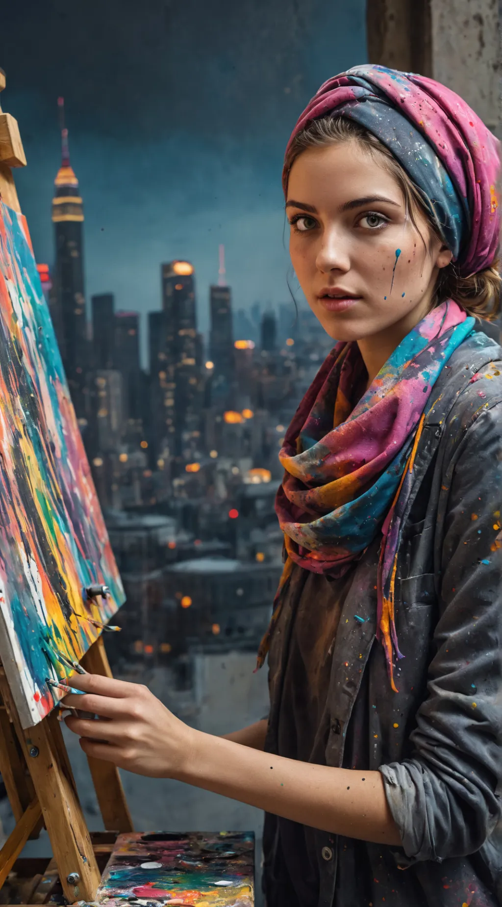 ai character: Aurora background