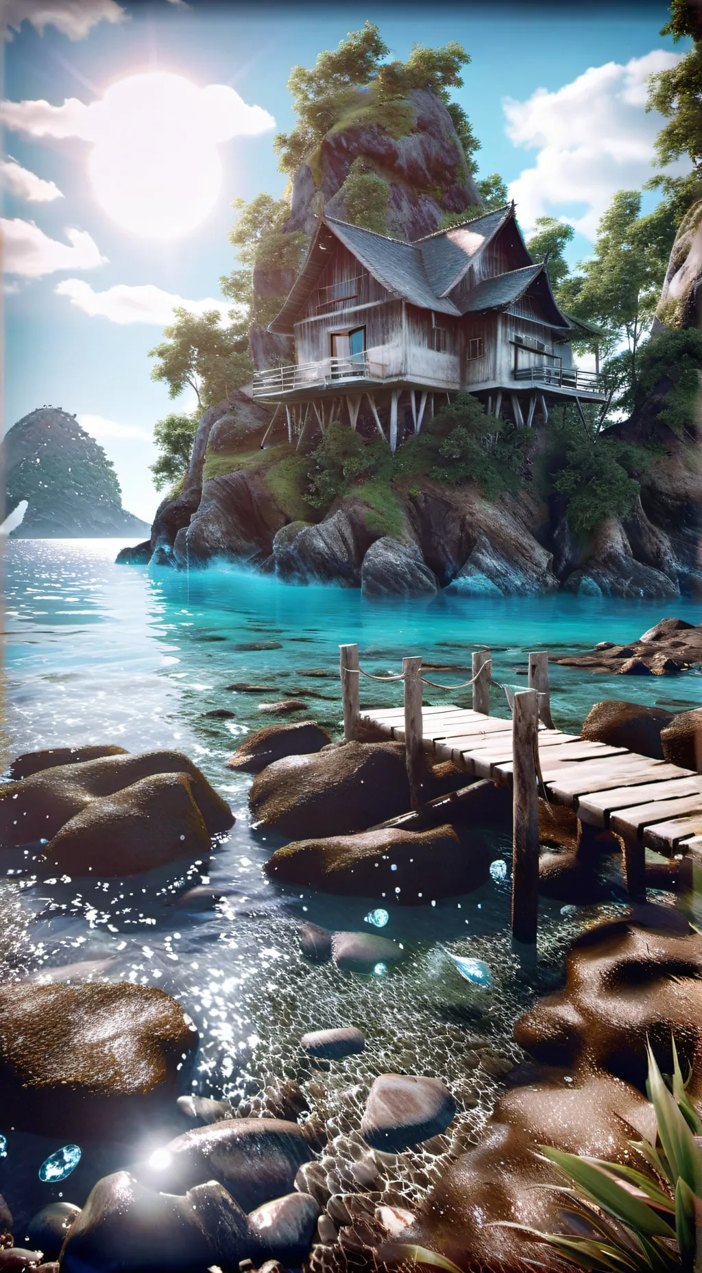 ai character: skz beach background