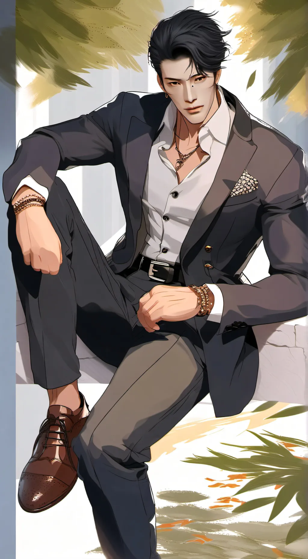 ai character:  health check background