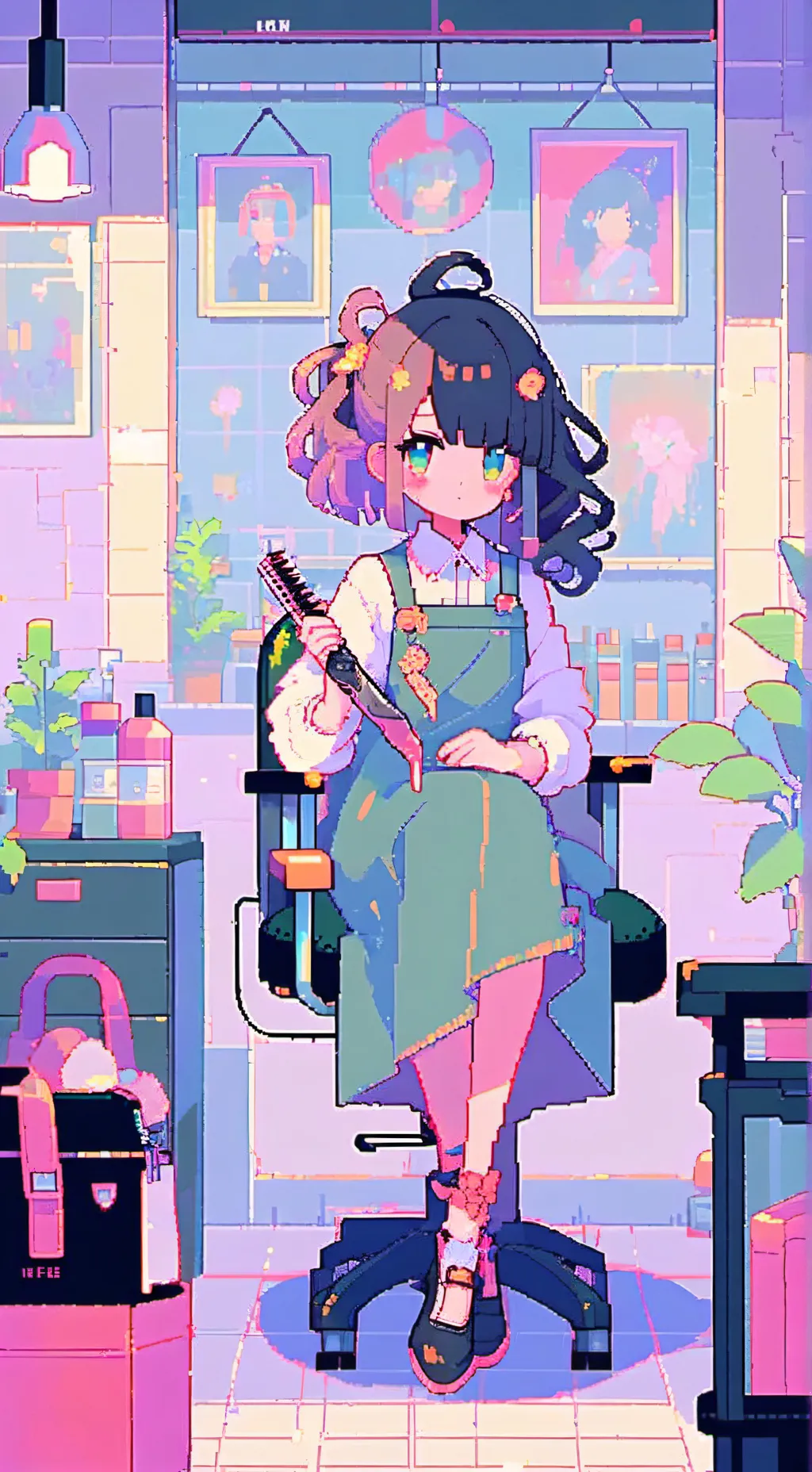 ai character: Hairdresser background