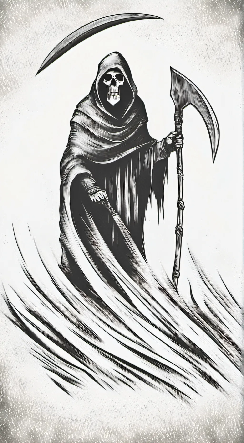 ai character: La muerte background