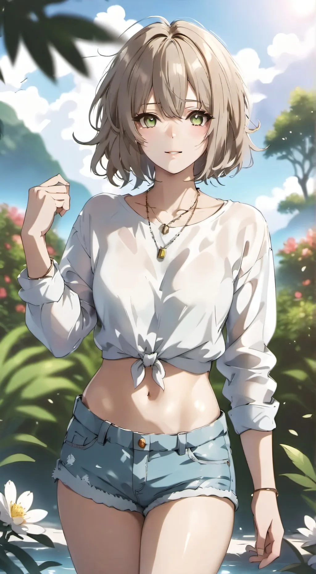 ai character: Rebeca Pinheiros background