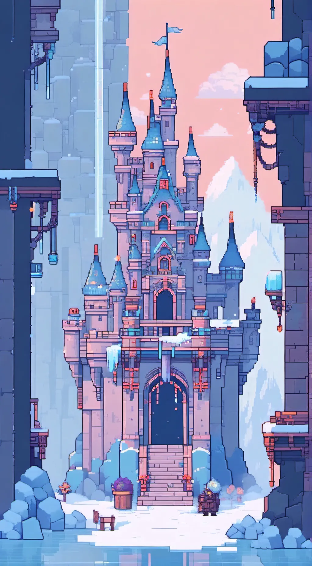 ai character: Iceheart Family🧊 background