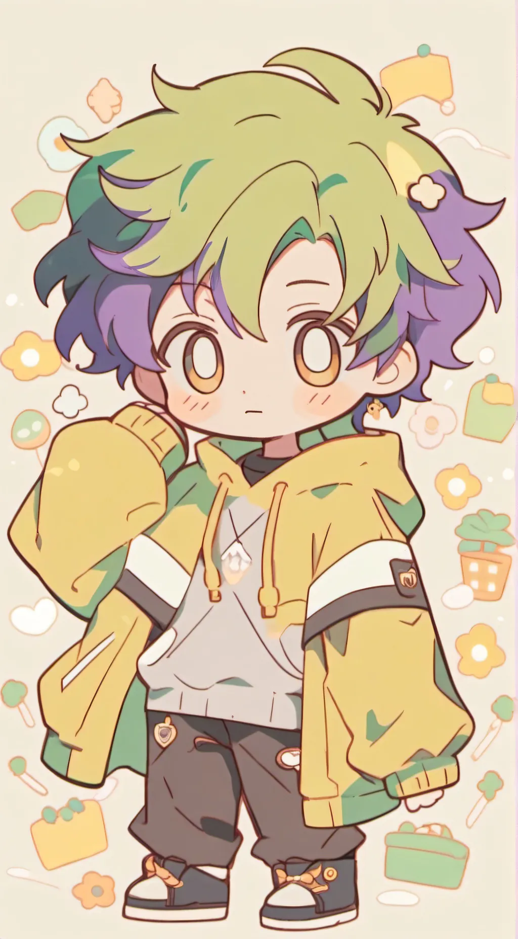 ai character: Looey DW background