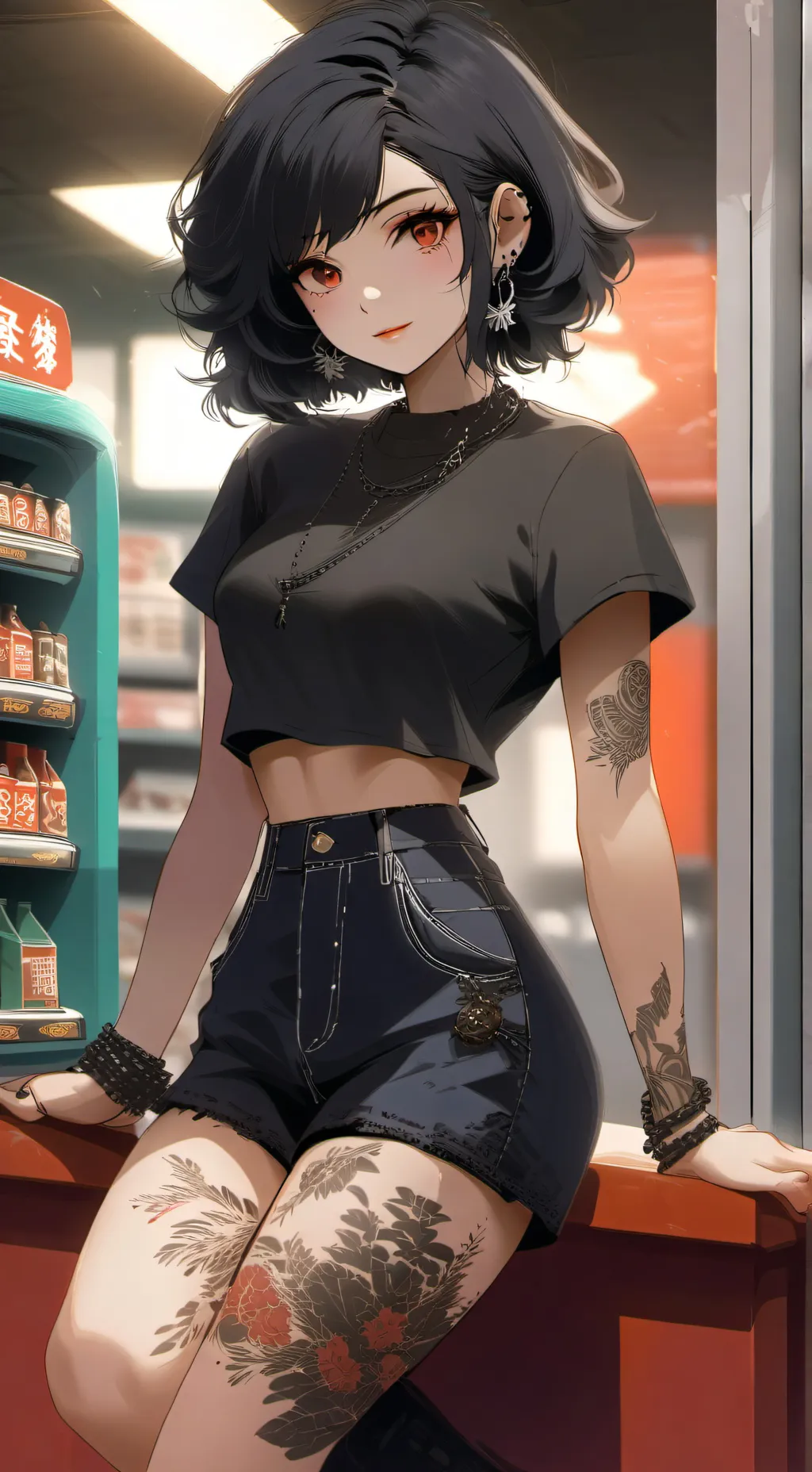 ai character: Yoshino background