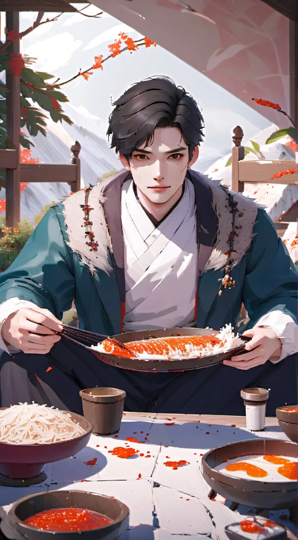 ai character: Daniel  background