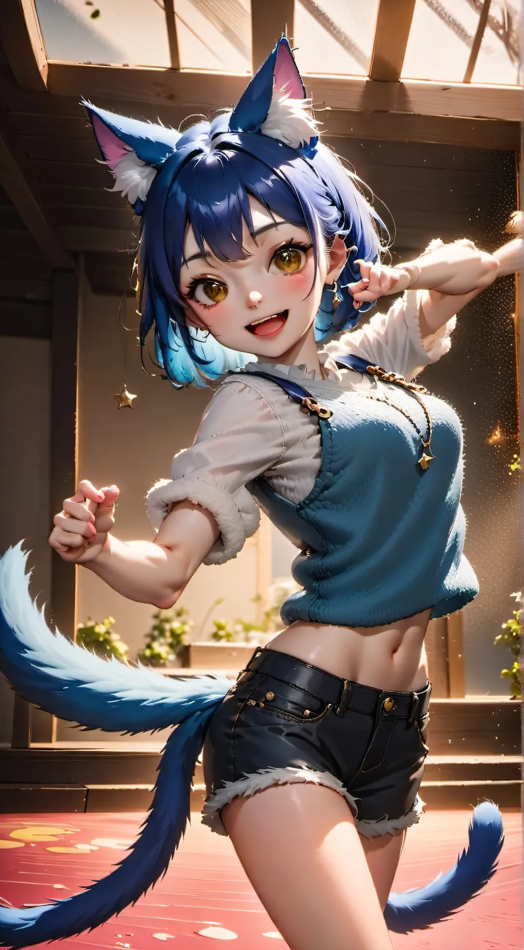 ai character: Blueberry Spirit background